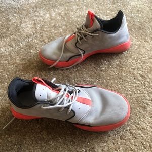 Jordan grey and neon sneakers